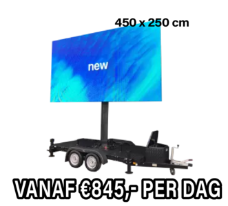 Mobiel LED scherm 12m2 - Verhuur 1 dag