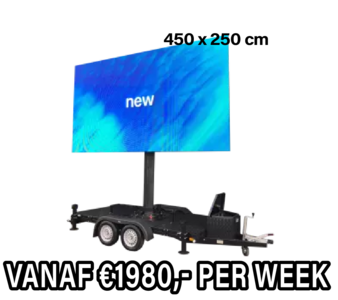 Mobiel LED scherm 12m2 - Verhuur 1 week