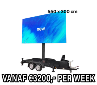Mobiel LED scherm 18m2 XXL - Verhuur 1 week