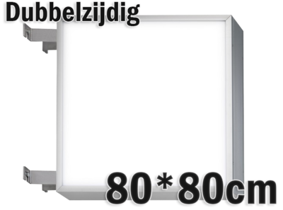 LED lichtbak 80x80cm - Dubbelzijdig