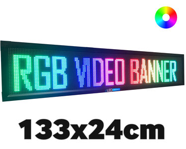 UltraPro LED video lichtkrant 133*24cm - RGB