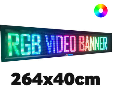 UltraPro LED video lichtkrant 264*40cm - RGB